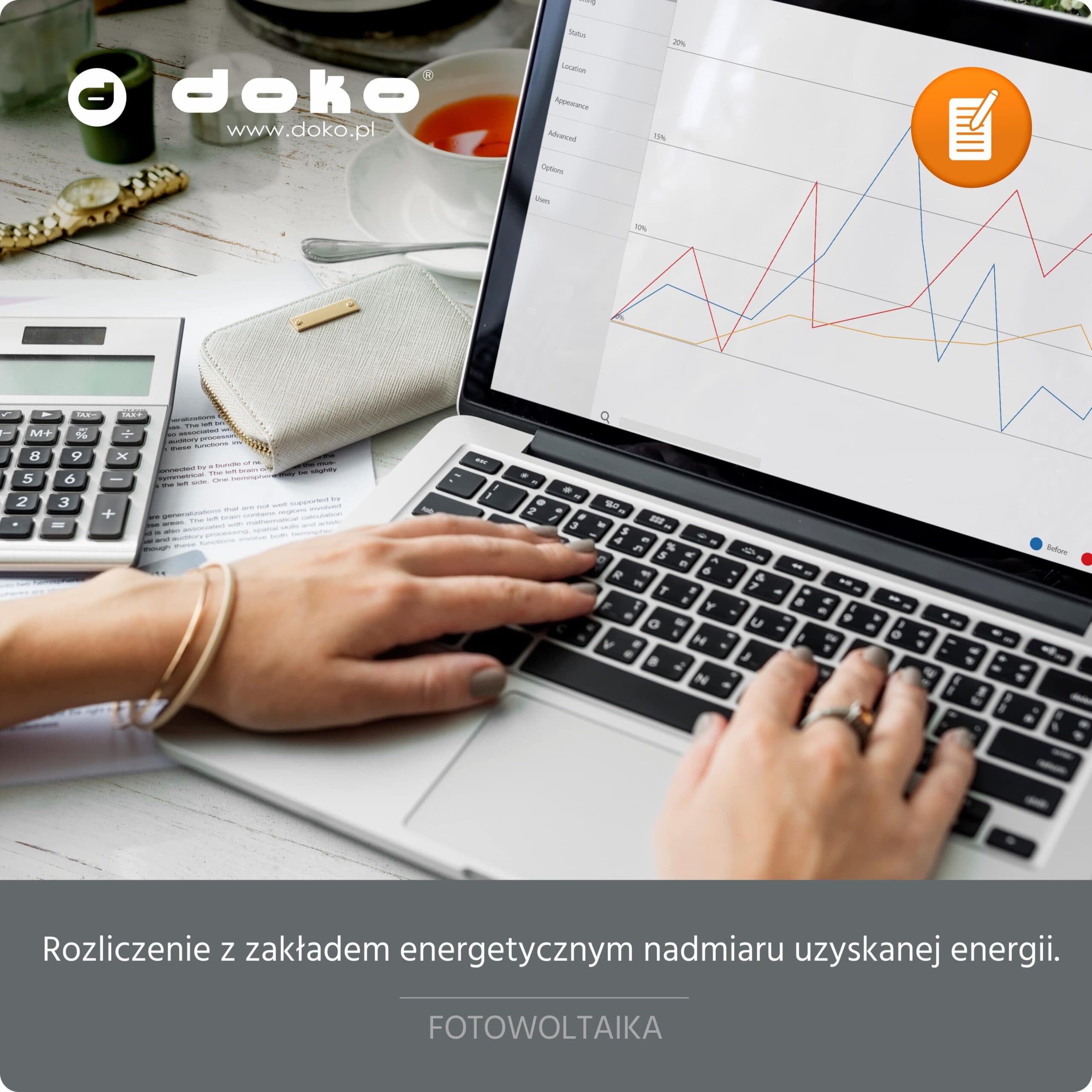 Fotowoltaika – rozliczenie z zakładem energetycznym nadmiaru uzyskanej energii